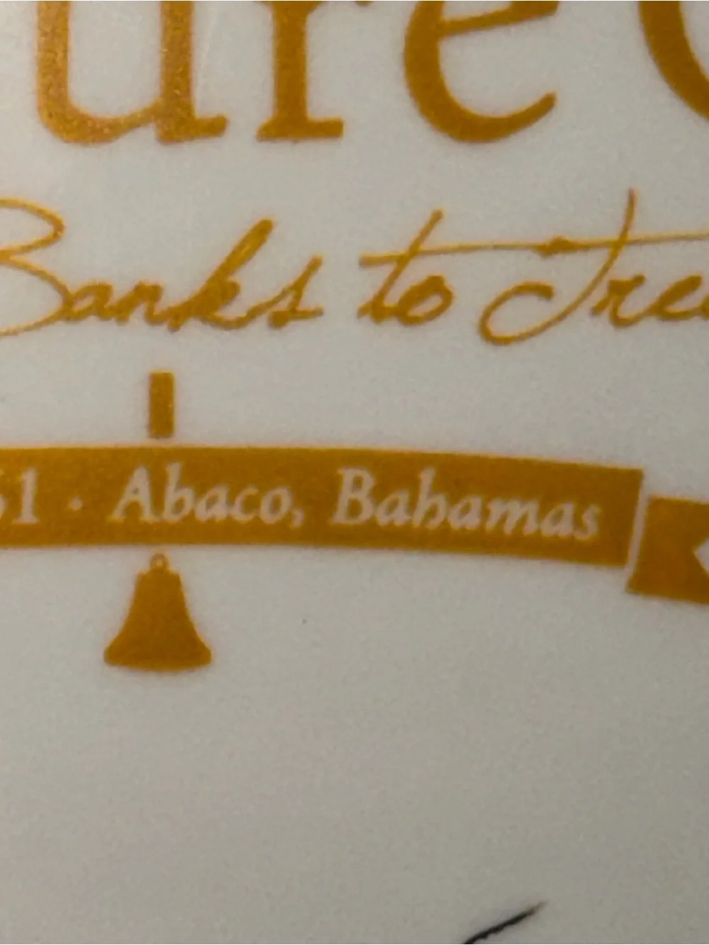 Treasure Clay Abaco Bahamas Comfort Visor Hat Cap Travel Collectible Vintage Use